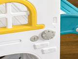 5 in 1 Toddler Slide with Basketball Hoop, Climber, Telescope, Storage Basket, for Ages 1-3 Years, T3398P422165