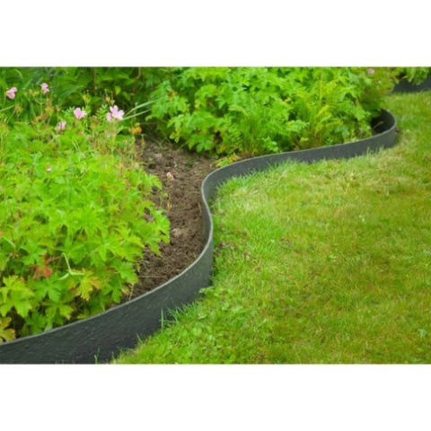 ZNTS Nature Garden Border Edging 0.12x12 m 5 mm Black 446388