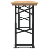 Folding Beer Table 170x50x75/105 cm Solid Wood Fir 363114