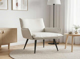 Armchair White Faux Leather 42047743