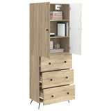 Cabinet Set 2 pcs Sonoma Oak 66 x 34.5 x 90 cm Engineered Wood 3416882