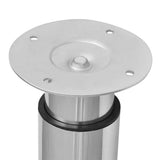 2 Telescopic Table Legs Chrome 710 mm-1100 mm 242151