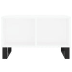 ZNTS Coffee Table White 60x50x36.5 cm Engineered Wood 830548