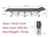 Heavy Duty Single Folding Bed Camping Travel Guest Lightweight 38304169