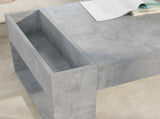 Coffee Table Concrete Grey 110 x 50 x 41 cm Engineered Wood 8000159