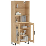 Highboard Sonoma Oak 69.5x34x180 cm Engineered Wood 3189344