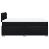 Box Spring Bed with Mattress Black 120x190 cm Fabric 3285836