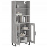 Highboard Grey Sonoma 69.5x34x180 cm Engineered Wood 3189347