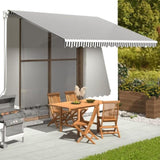Replacement Fabric for Awning Anthracite and White 4x3 m 311987
