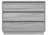 Bedside Cabinet Grey 71 x 34.5 x 75 cm Engineered wood 869639