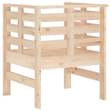Garden Chairs 2 pcs 61.5x53x71 cm Solid Wood Pine 825128