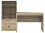 Desk with Drawer with Shelf with Storage 2 pcs Sonoma Oak 3337355