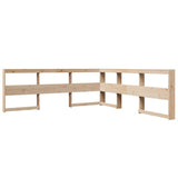 Bookcase Bed without Mattress 200x200 cm Solid Wood Pine 3324305
