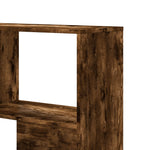 Corner Bookcase 4-Tier Smoked Oak 85x85x140 cm Engineered Wood 3307814