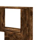 Corner Bookcase 4-Tier Smoked Oak 85x85x140 cm Engineered Wood 3307814