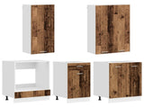 Kitchen Unit LYON 5 pcs Old Wood Engineered Wood 3438233