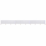 9-panel Wind Screen Fabric 1200x120 cm Sand White 47192