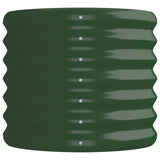 Garden Raised Bed Galvanised Steel 152x40x36 cm Green 318868