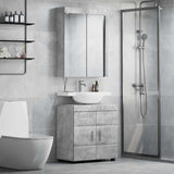 Bathroom Furniture Set TULUM 2 pcs Concrete Grey 3398017