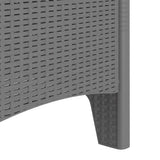 Garden Chair 4 pcs Light Grey 53 x 49 x 85 cm Polypropylene 847486
