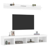5 Piece TV Wall Units with LED White Engineered Wood 3216682