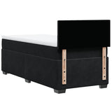 Box Spring Bed with Mattress Black 90x190 cm Velvet 3286182