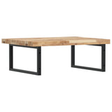 Basin Shelf Wall Mounted Steel and Solid Wood Acacia 3302909
