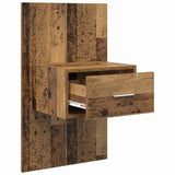 Bedside Cabinet 2 pcs Old Wood 50 x 32.5 x 80cm Engineered Wood 880477