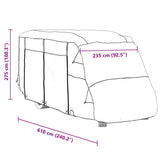 Motorhome Covers Grey 610x235x275 cm Non-woven Fabric 4015877