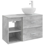 Bathroom Furniture Set 2 pcs Concrete Grey Engineered Wood 3403875