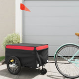 Bike Trailer Black and Red 45 kg Iron 94104