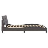 Bed Frame with LED without Mattress "Zadar" Grey 160x200 cm 3214120