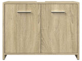 3 Piece Bathroom Furniture Set Sonoma Oak Engineered Wood 3324972