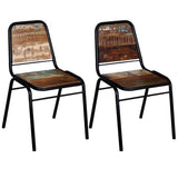 Dining Chairs 2 pcs Solid Reclaimed Wood 244246