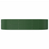 Garden Raised Bed Green 291x140x68 cm Galvanised Steel 319098