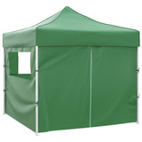 41468 Green Foldable Tent 3 x 3 m with 4 Walls