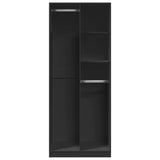 Wardrobe Black 80x50x200 cm Engineered Wood 3307757