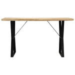 ZNTS Dining Table 140x80x76 cm Solid Mango Wood 247947