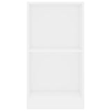 Bookcase White 40x24x75 cm Engineered Wood 800819