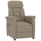 Massage Chair with Cushion Taupe 70.5 x 96.5 x 95 cm Fabric 348407