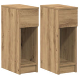 Bedside Cabinets with Drawer 2 pcs Artisan Oak 20x36x60 cm 858712