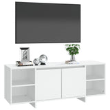 TV Cabinet White 130x35x50 cm Engineered Wood 809584