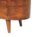 Chestnut Rounded Lid up Blanket Box IN3540