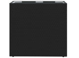 Tall Planter Black 55 x 22 x 70 cm Poly Rattan 42026873