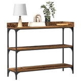 Console Table with Shelf with Storage Old wood 100 x 30 x 80 cm 863567