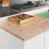 Garage Cabinets 2 pcs White Engineered Wood 3328287