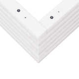 Garden Planter White 80x80x23 cm Solid Wood Pine 847199