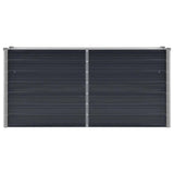Garden Raised Bed Anthracite 160x40x77 cm Galvanised Steel 45730
