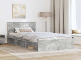 Bed Frame Concerte Grey 100 x 200 cm Solid Pine Wood 3410639
