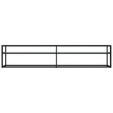 TV Cabinet White Marble 200x40x40.5 cm Tempered Glass 331728